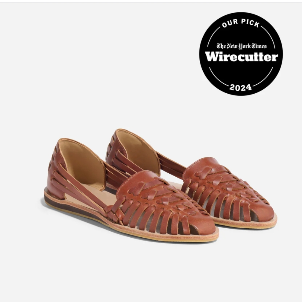 Brandy Leather Huarache Sandal